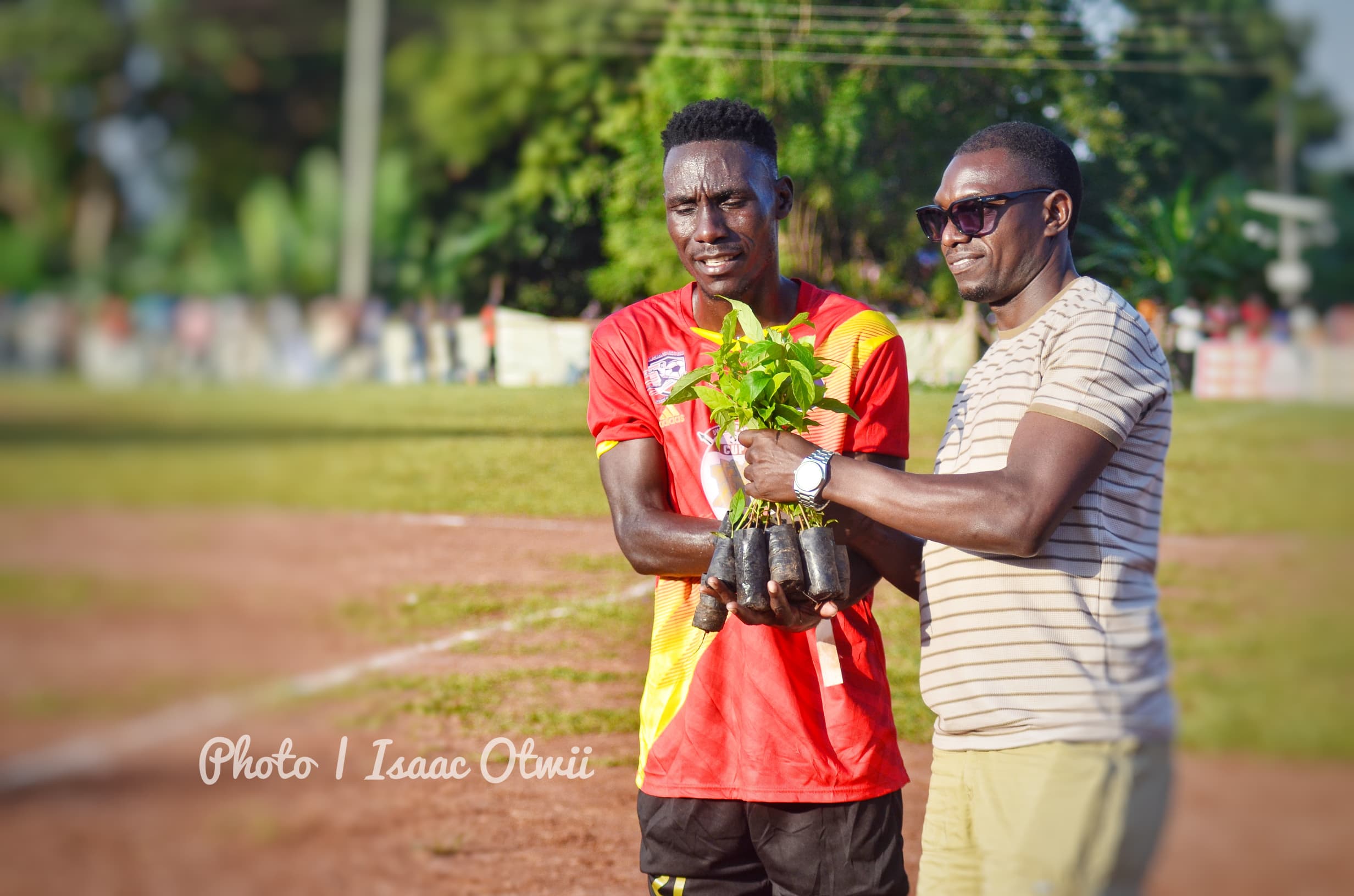 Man of the Match Receives 15 Seedlings as Dwog Pacu Cup Champions Tree Planting Drive